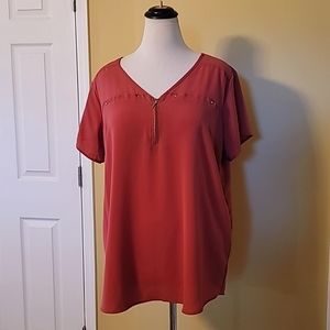 Flowy Burnt Orange Top